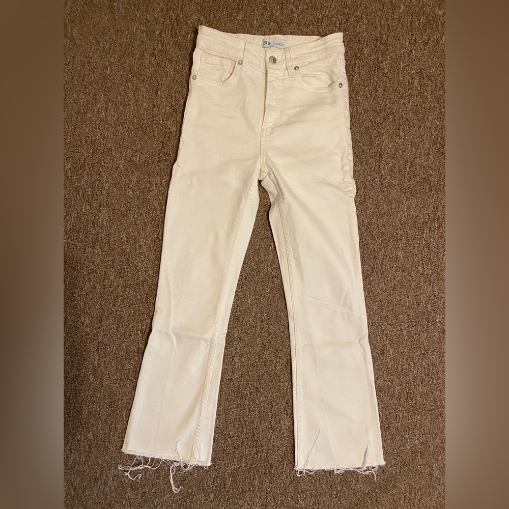Zara White Jeans Size 24